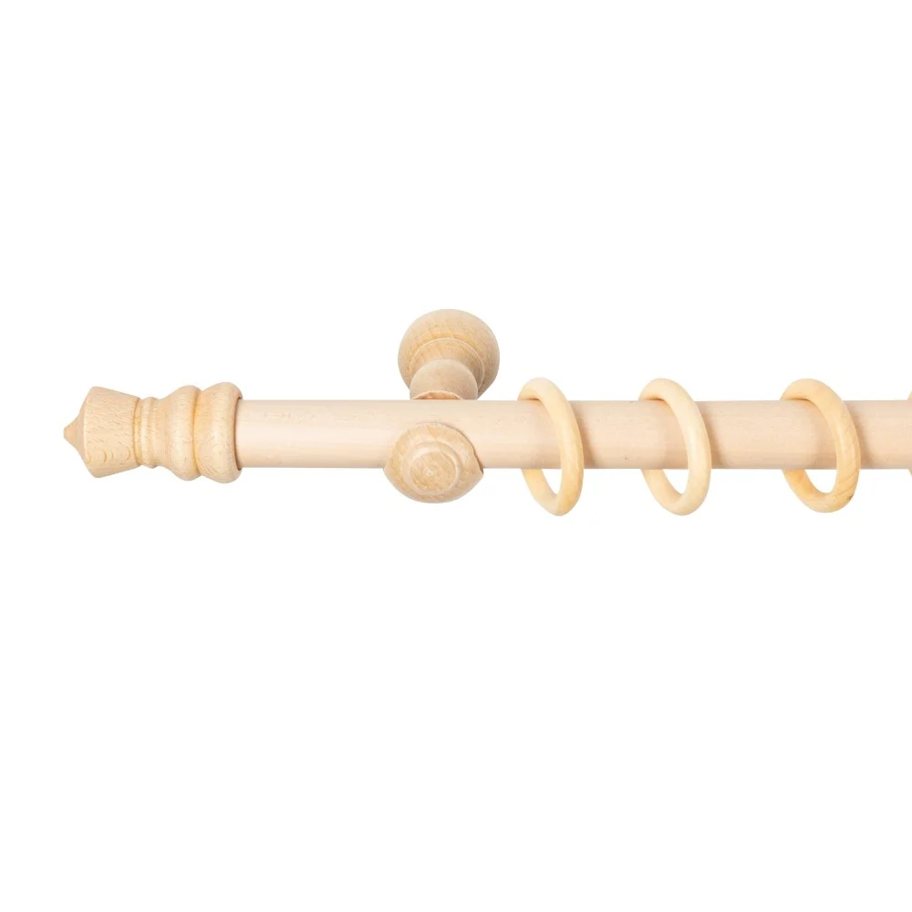 Galerie simpla lemn masiv King, consola clasica, nuanta natur, 180 cm - KIT COMPLET