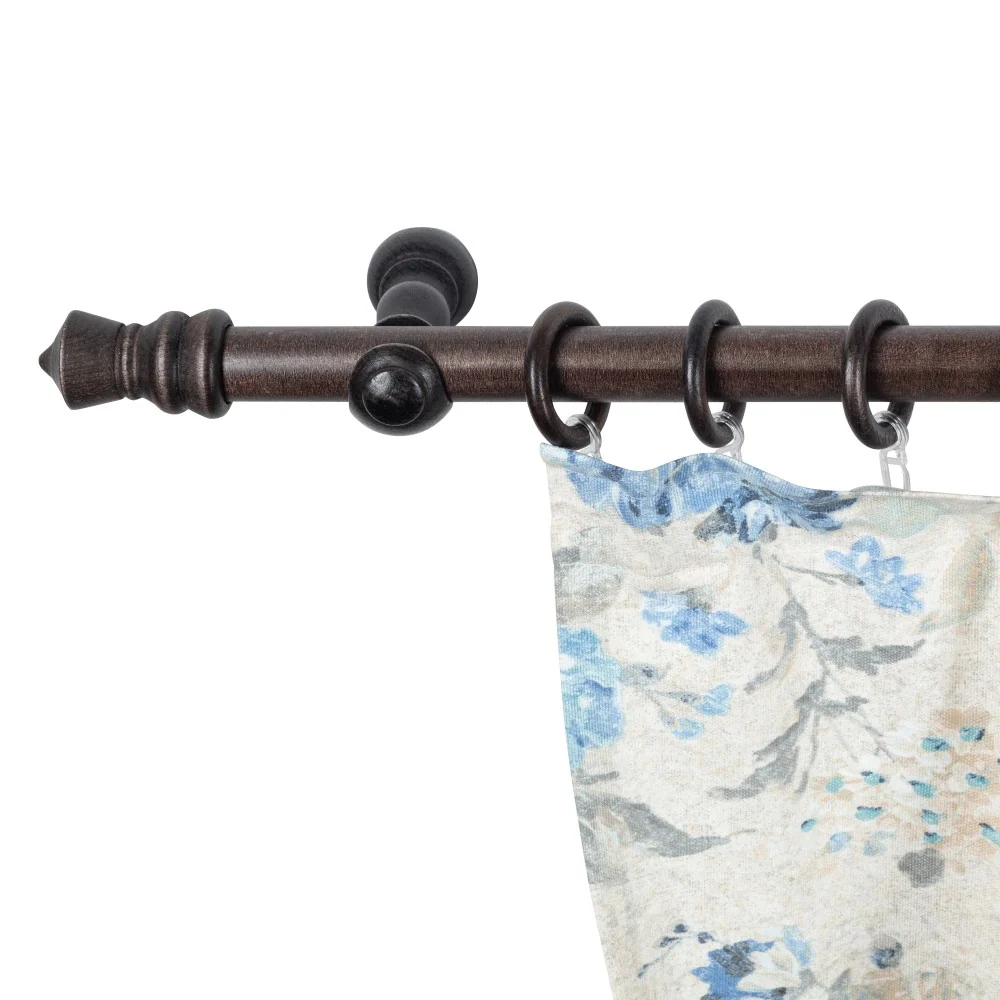 Galerie simpla lemn masiv King, consola clasica, nuanta wenge, 320 cm - KIT COMPLET