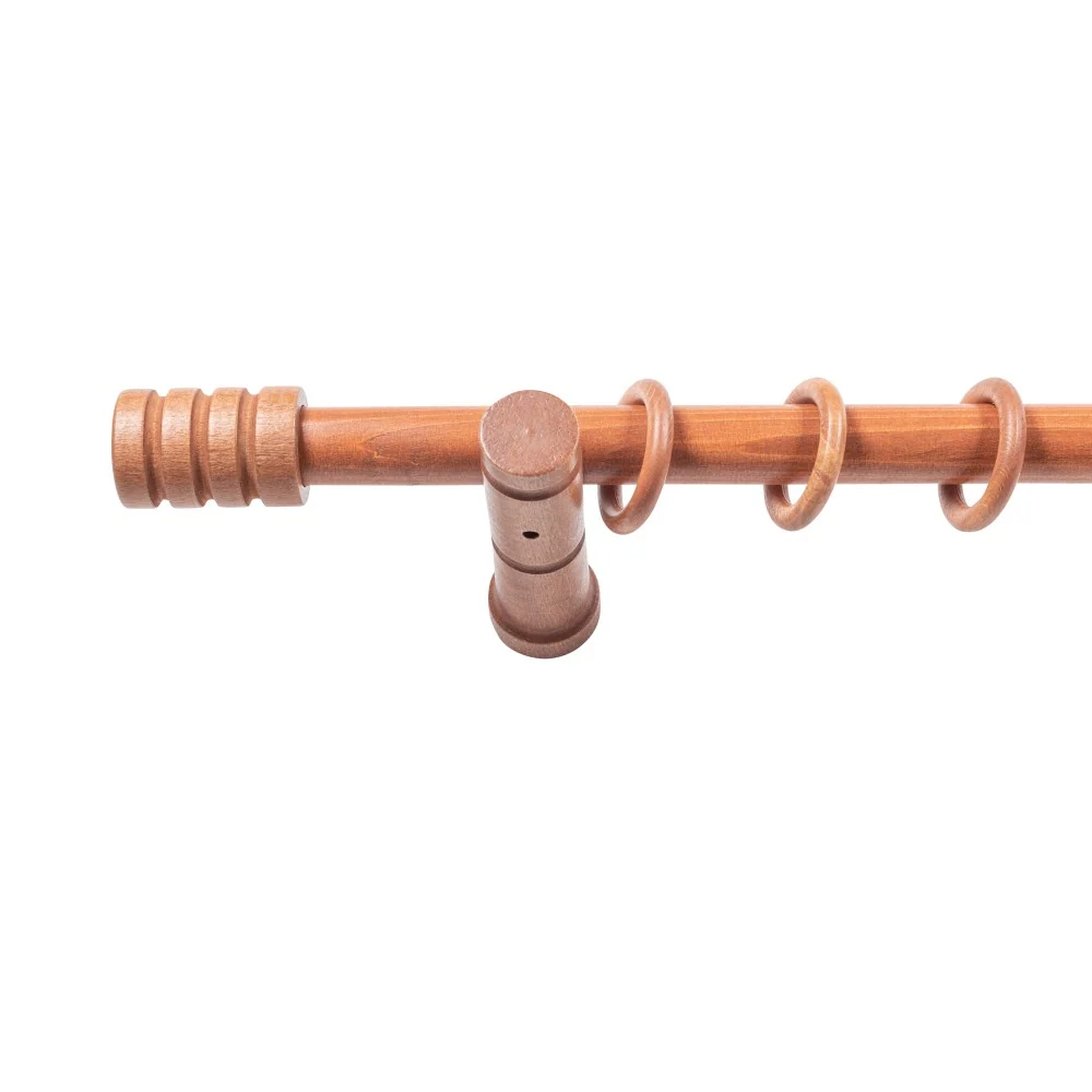 Galerie simpla lemn masiv Pisa, consola moderna, nuanta cires, 400 cm - KIT COMPLET