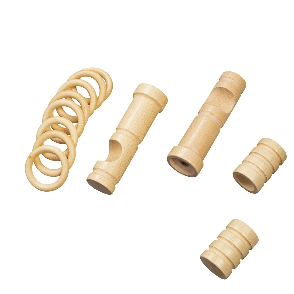 Galerie simpla lemn masiv Pisa, consola moderna, nuanta natur, 200 cm - KIT COMPLET