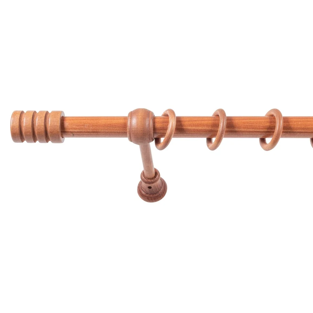 Galerie simpla lemn masiv Pisa, consola standard, nuanta cires, 220 cm - KIT COMPLET
