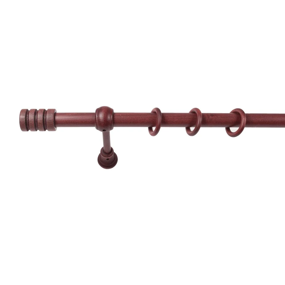 Galerie simpla lemn masiv Pisa, consola standard, nuanta mahon, 260 cm - KIT COMPLET