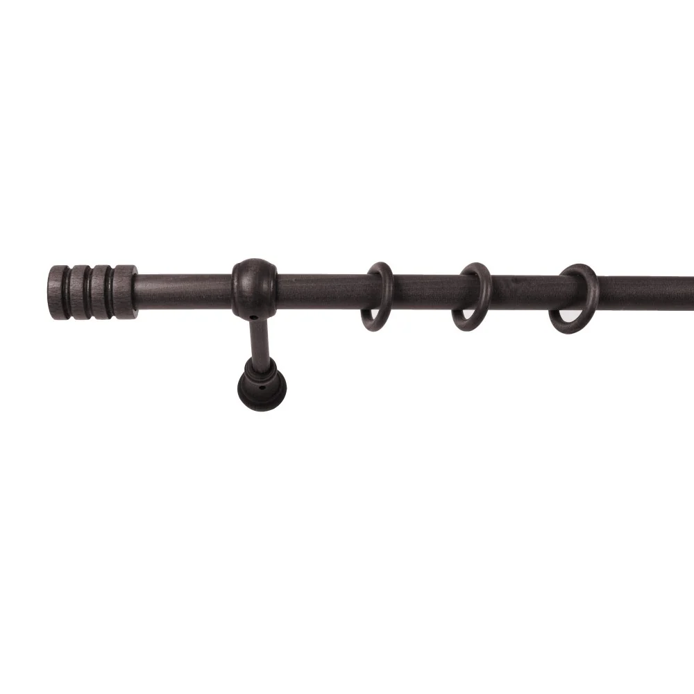 Galerie simpla lemn masiv Pisa, consola standard, nuanta wenge, 280 cm - KIT COMPLET