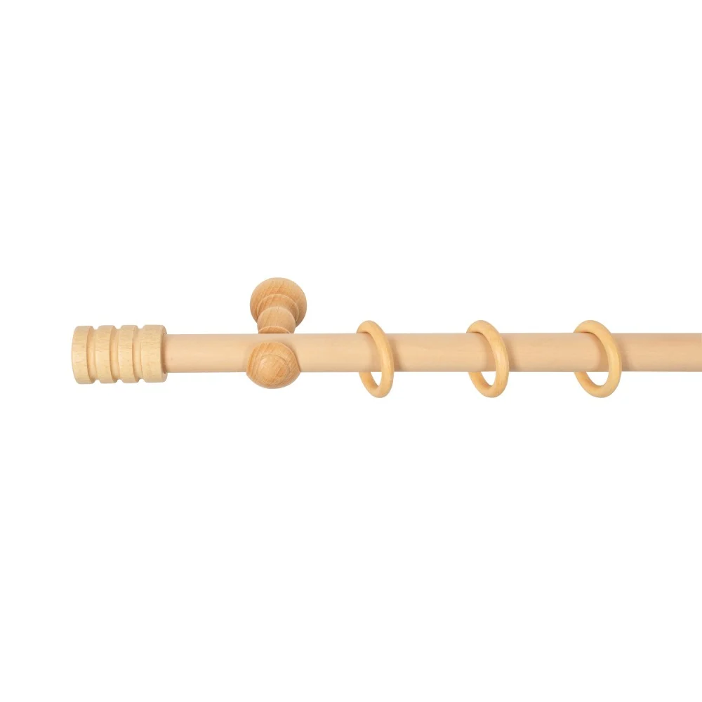 Galerie simpla lemn masiv Pisa, consola clasica, nuanta natur, 400 cm - KIT COMPLET