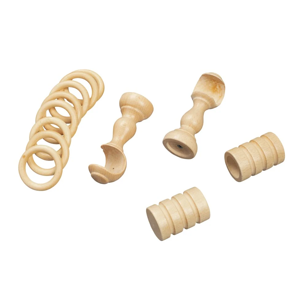 Galerie simpla lemn masiv Pisa, consola clasica, nuanta natur, 400 cm - KIT COMPLET