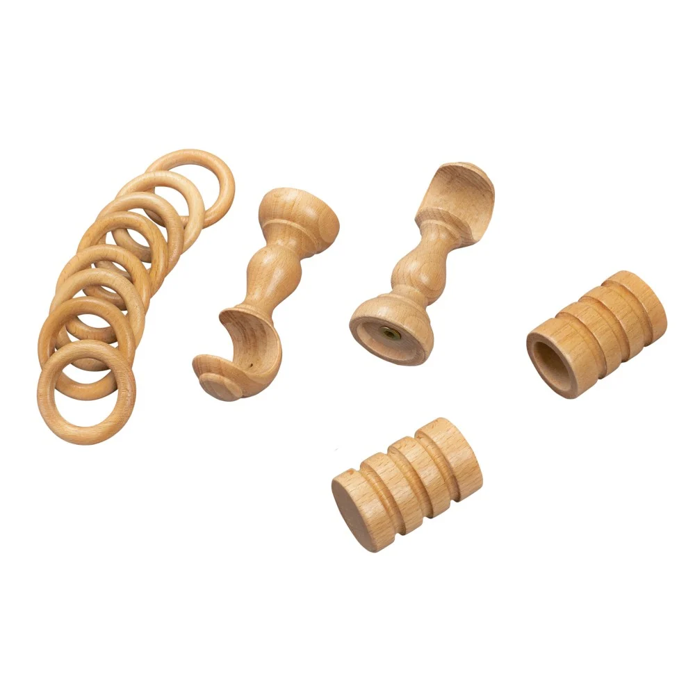 Galerie simpla lemn masiv Pisa, consola clasica, nuanta stejar, 300 cm - KIT COMPLET