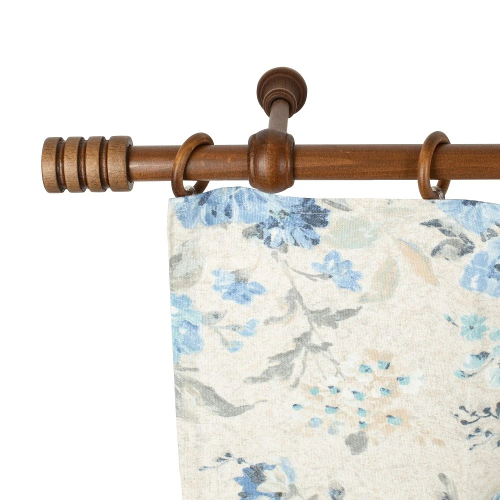 Galerie simpla lemn masiv Pisa, consola standard, nuanta nuc, 300 cm - KIT COMPLET