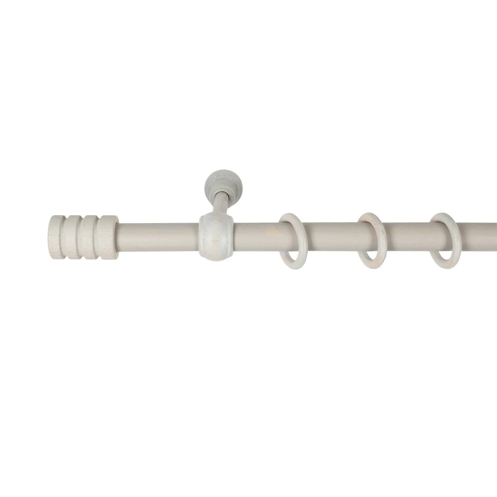 Galerie simpla lemn masiv Pisa, consola standard, nuanta gri-antic, 280 cm - KIT COMPLET
