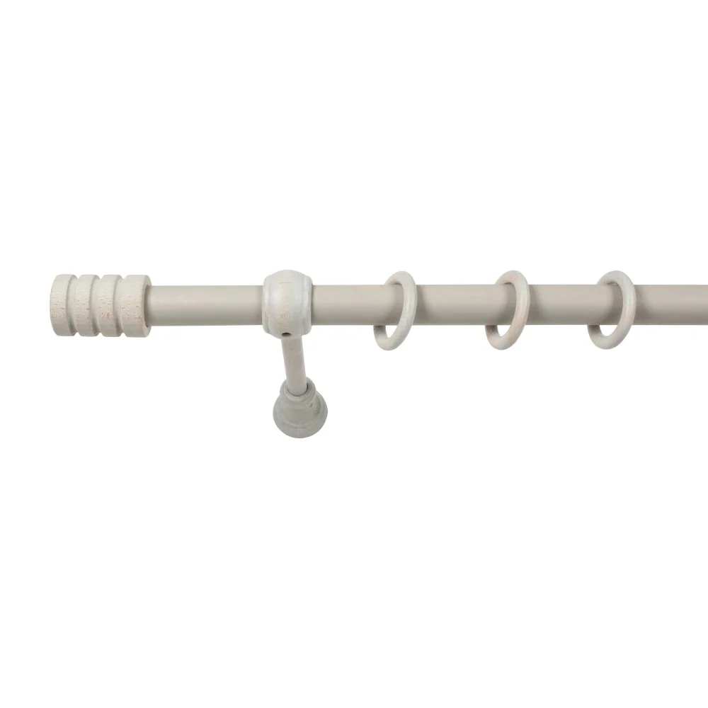 Galerie simpla lemn masiv Pisa, consola standard, nuanta gri-antic, 280 cm - KIT COMPLET