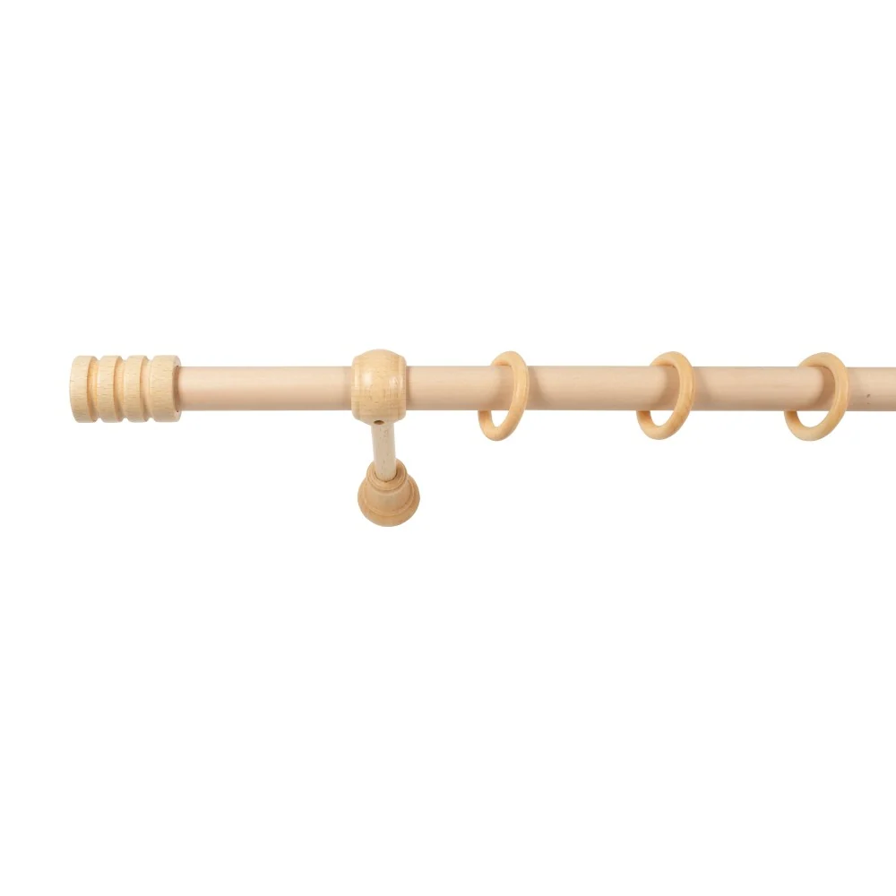 Galerie simpla lemn masiv Pisa, consola standard, nuanta natur, 400 cm - KIT COMPLET