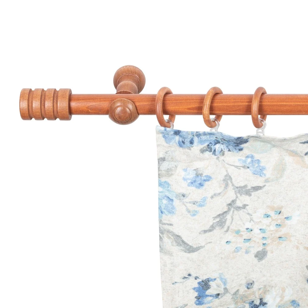 Galerie simpla lemn masiv Pisa, consola clasica, nuanta cires, 220 cm - KIT COMPLET
