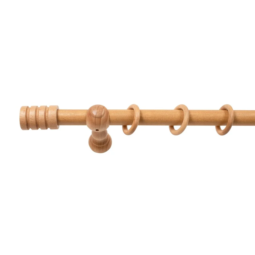 Galerie simpla lemn masiv Pisa, consola clasica, nuanta stejar, 120 cm - KIT COMPLET