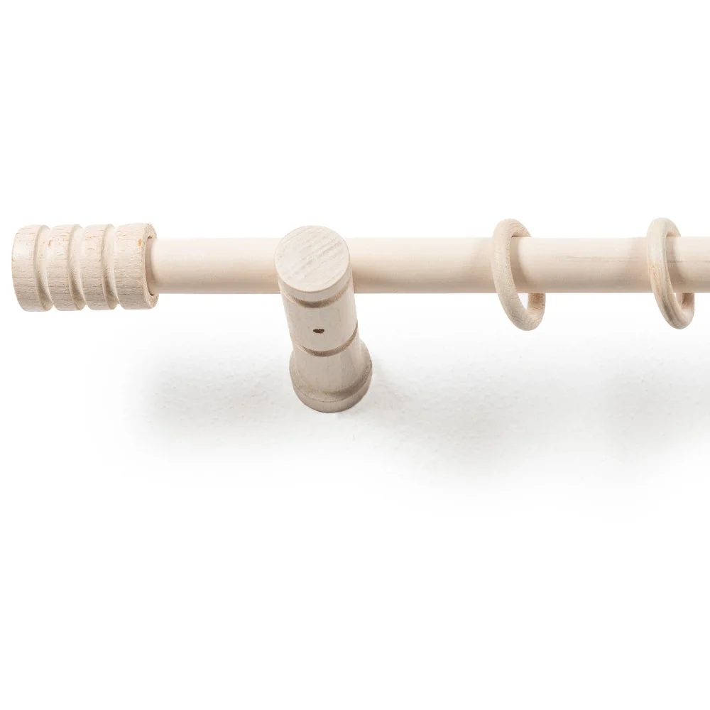 Galerie simpla lemn masiv Pisa, consola moderna, nuanta alb-antic, 140 cm - KIT COMPLET