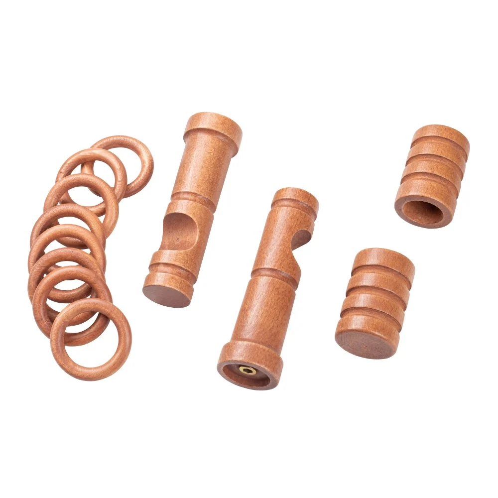 Galerie simpla lemn masiv Pisa, consola moderna, nuanta cires, 180 cm - KIT COMPLET