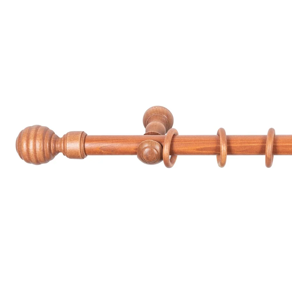 Galerie simpla lemn masiv Regal, consola clasica, nuanta cires, 180 cm - KIT COMPLET