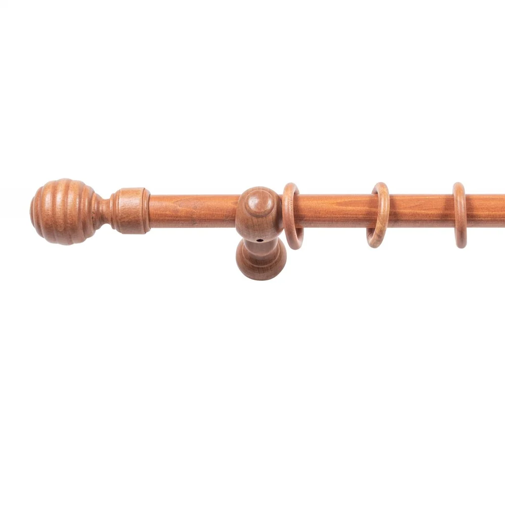Galerie simpla lemn masiv Regal, consola clasica, nuanta cires, 180 cm - KIT COMPLET