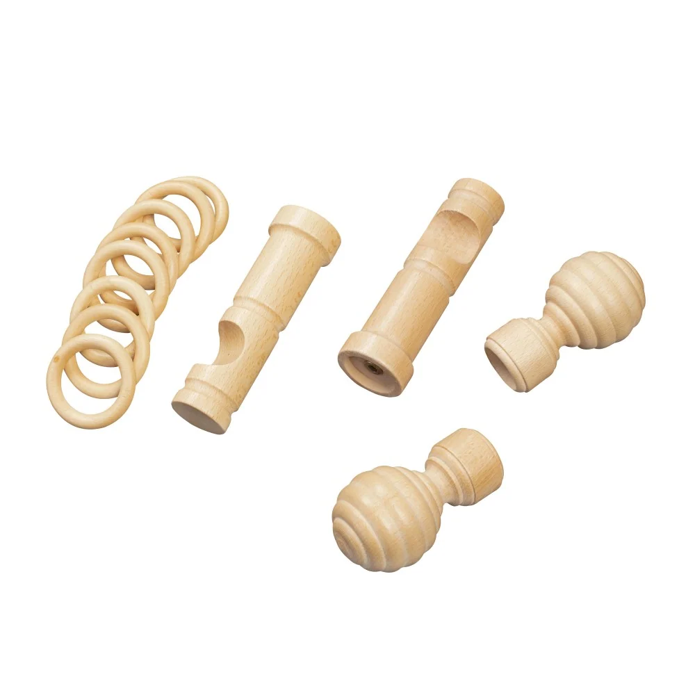 Galerie simpla lemn masiv Regal, consola moderna, nuanta natur, 220 cm - KIT COMPLET