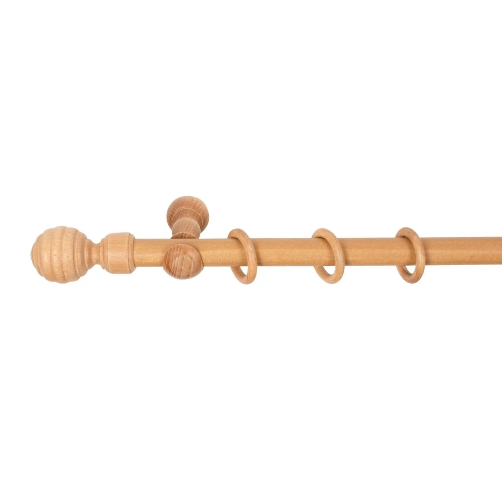 Galerie simpla lemn masiv Regal, consola clasica, nuanta stejar, 220 cm - KIT COMPLET