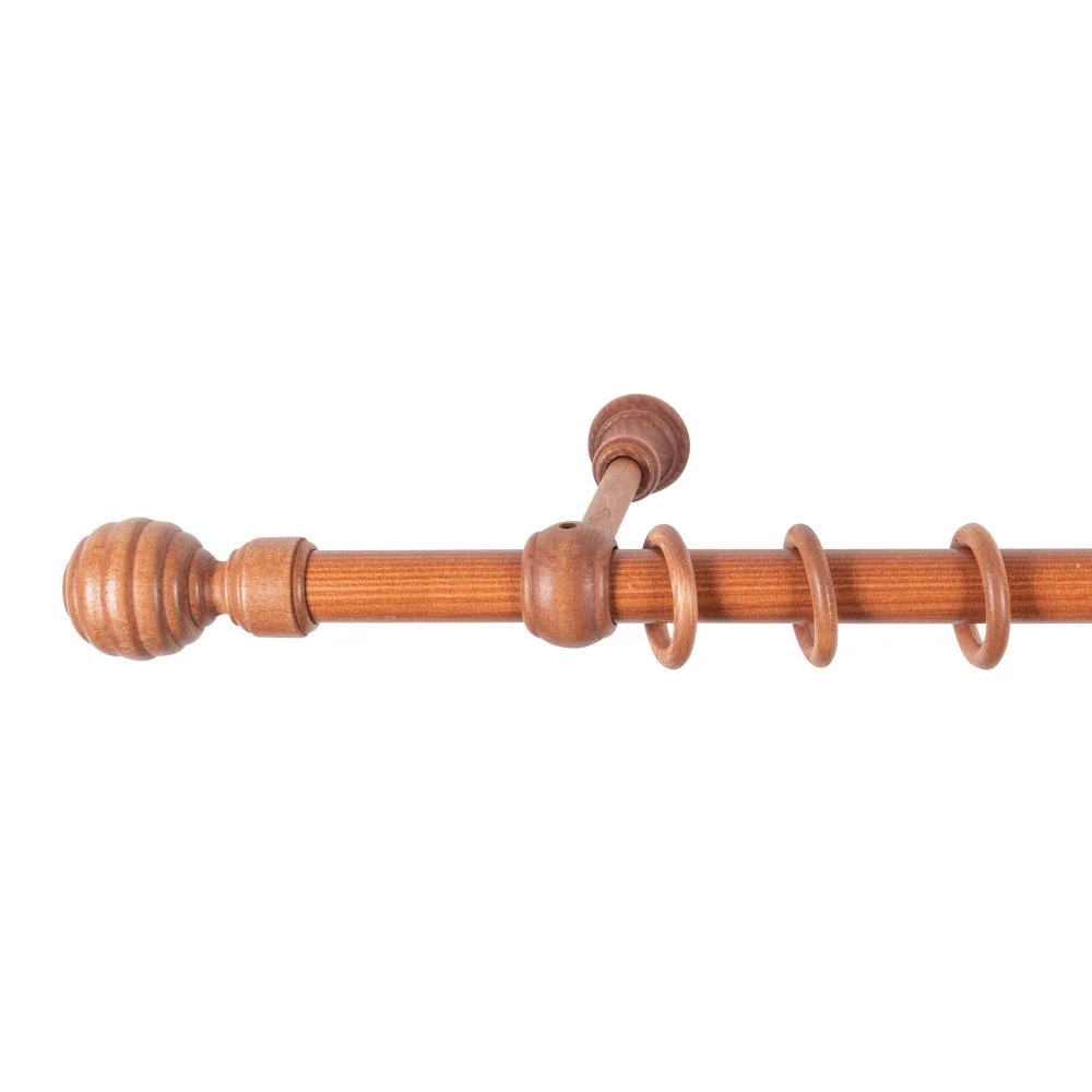 Galerie simpla lemn masiv Regal, consola standard, nuanta cires, 140 cm - KIT COMPLET