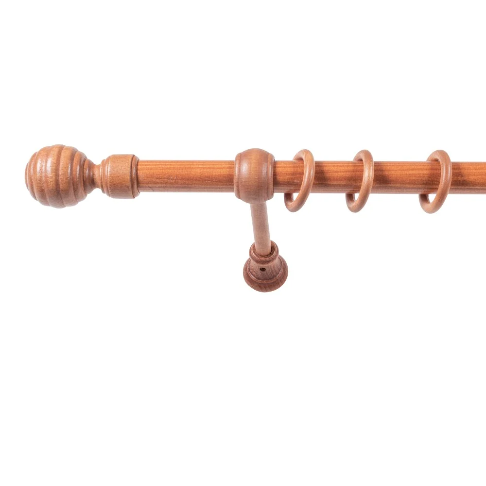 Galerie simpla lemn masiv Regal, consola standard, nuanta cires, 140 cm - KIT COMPLET