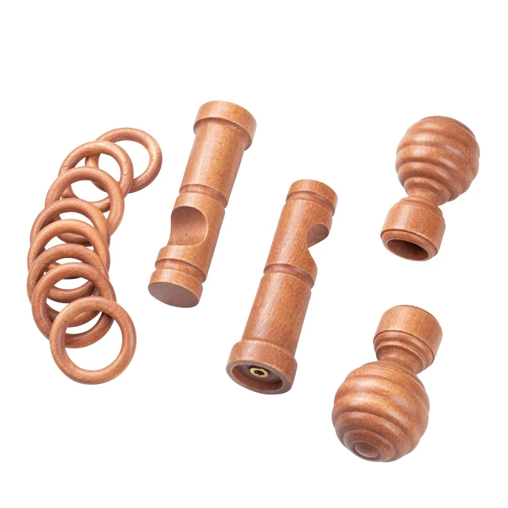 Galerie simpla lemn masiv Regal, consola moderna, nuanta cires, 160 cm - KIT COMPLET