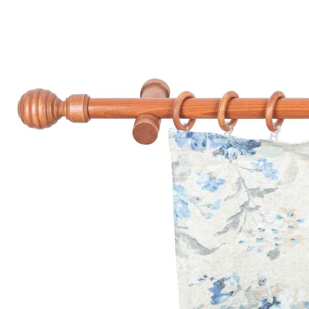 Galerie simpla lemn masiv Regal, consola moderna, nuanta cires, 220 cm - KIT COMPLET
