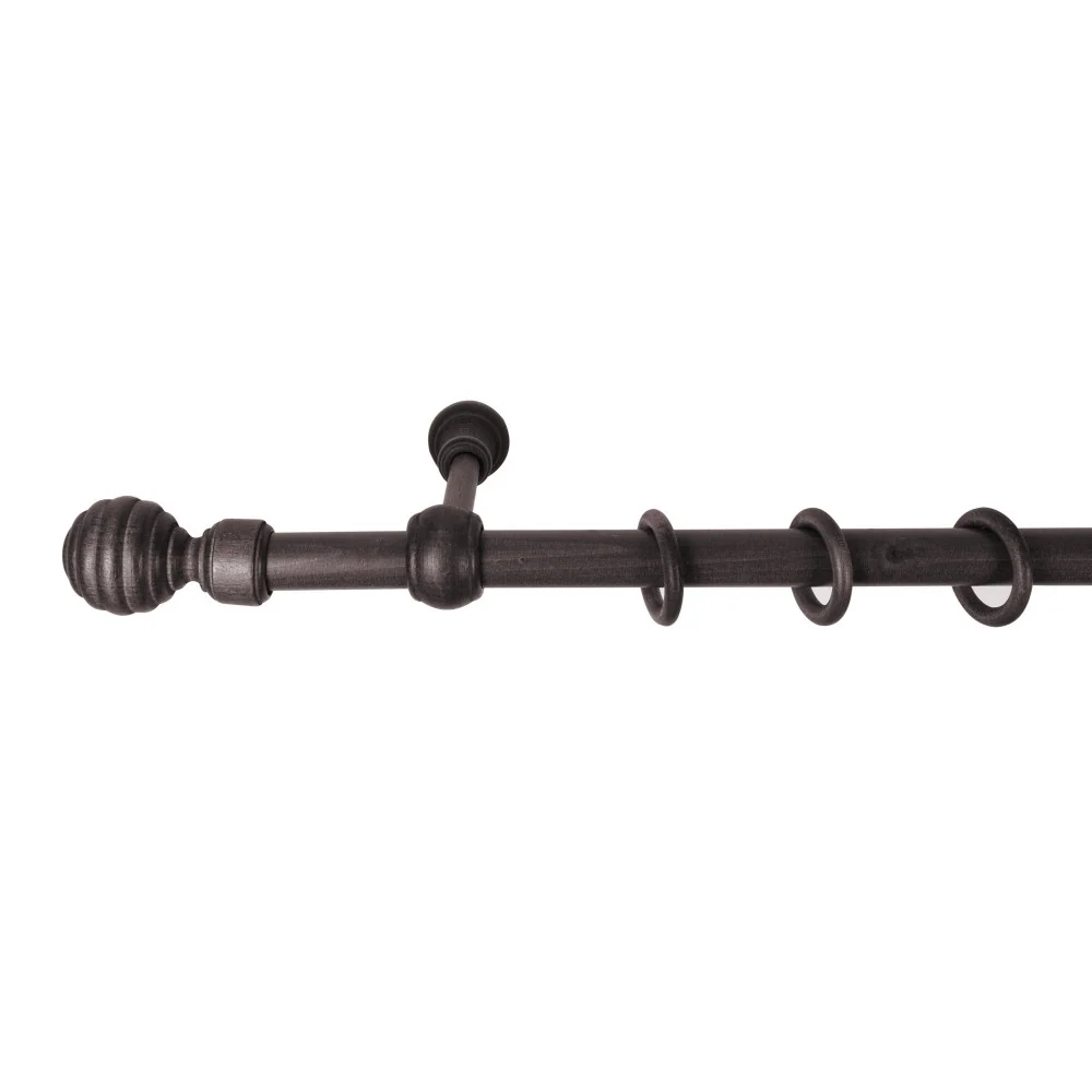 Galerie simpla lemn masiv Regal, consola standard, nuanta wenge, 120 cm - KIT COMPLET