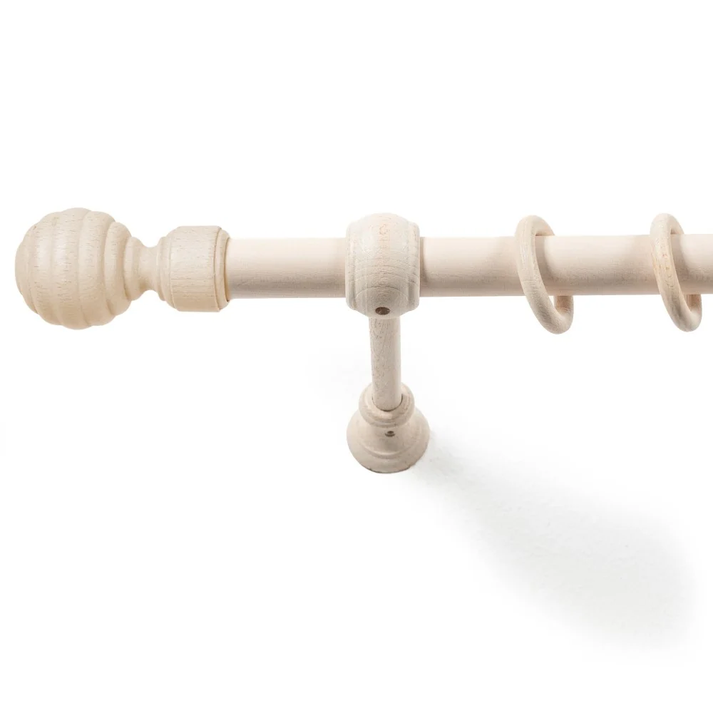 Galerie simpla lemn masiv Regal, consola standard, nuanta alb-antic, 180 cm - KIT COMPLET