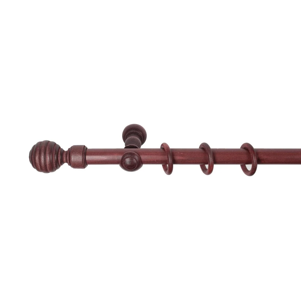 Galerie simpla lemn masiv Regal, consola clasica, nuanta mahon, 140 cm - KIT COMPLET