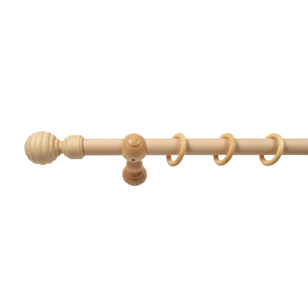 Galerie simpla lemn masiv Regal, consola clasica, nuanta natur, 120 cm - KIT COMPLET