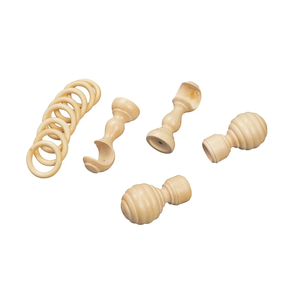 Galerie simpla lemn masiv Regal, consola clasica, nuanta natur, 120 cm - KIT COMPLET