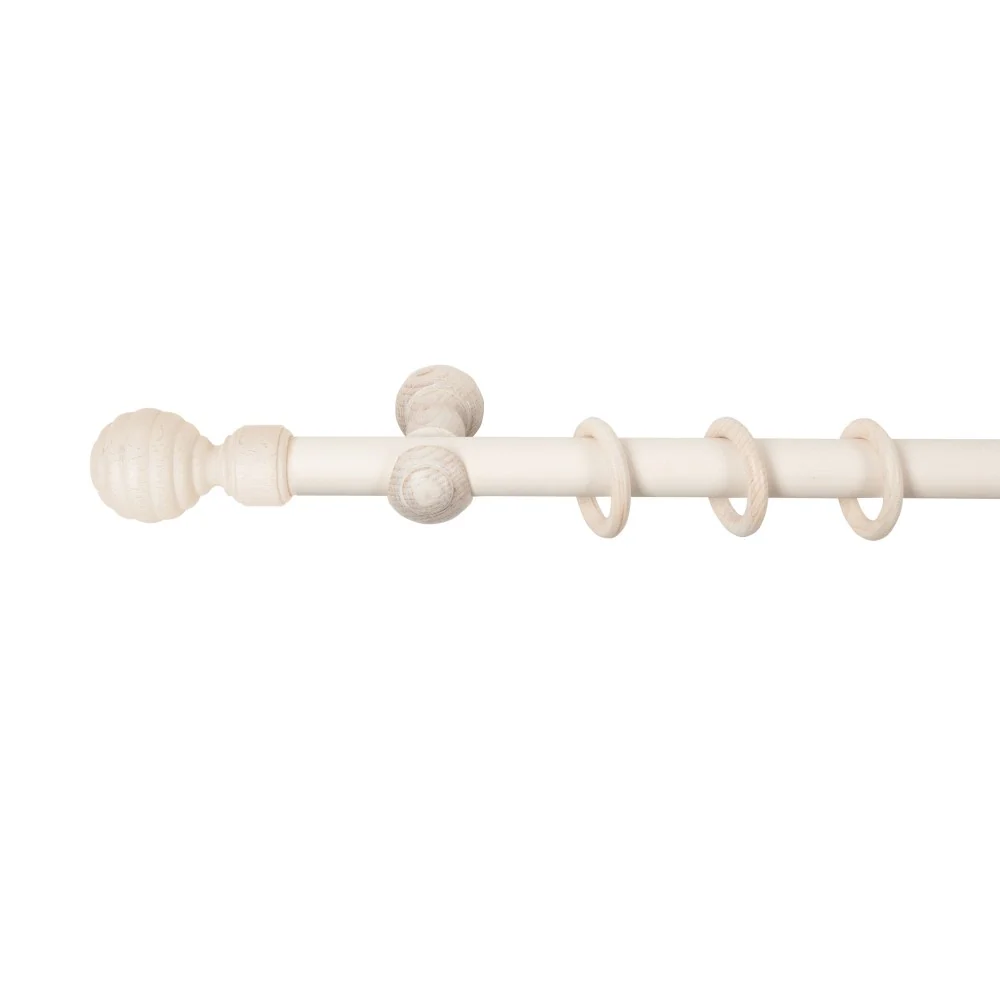 Galerie simpla lemn masiv Regal, consola clasica, nuanta alb-antic, 320 cm - KIT COMPLET