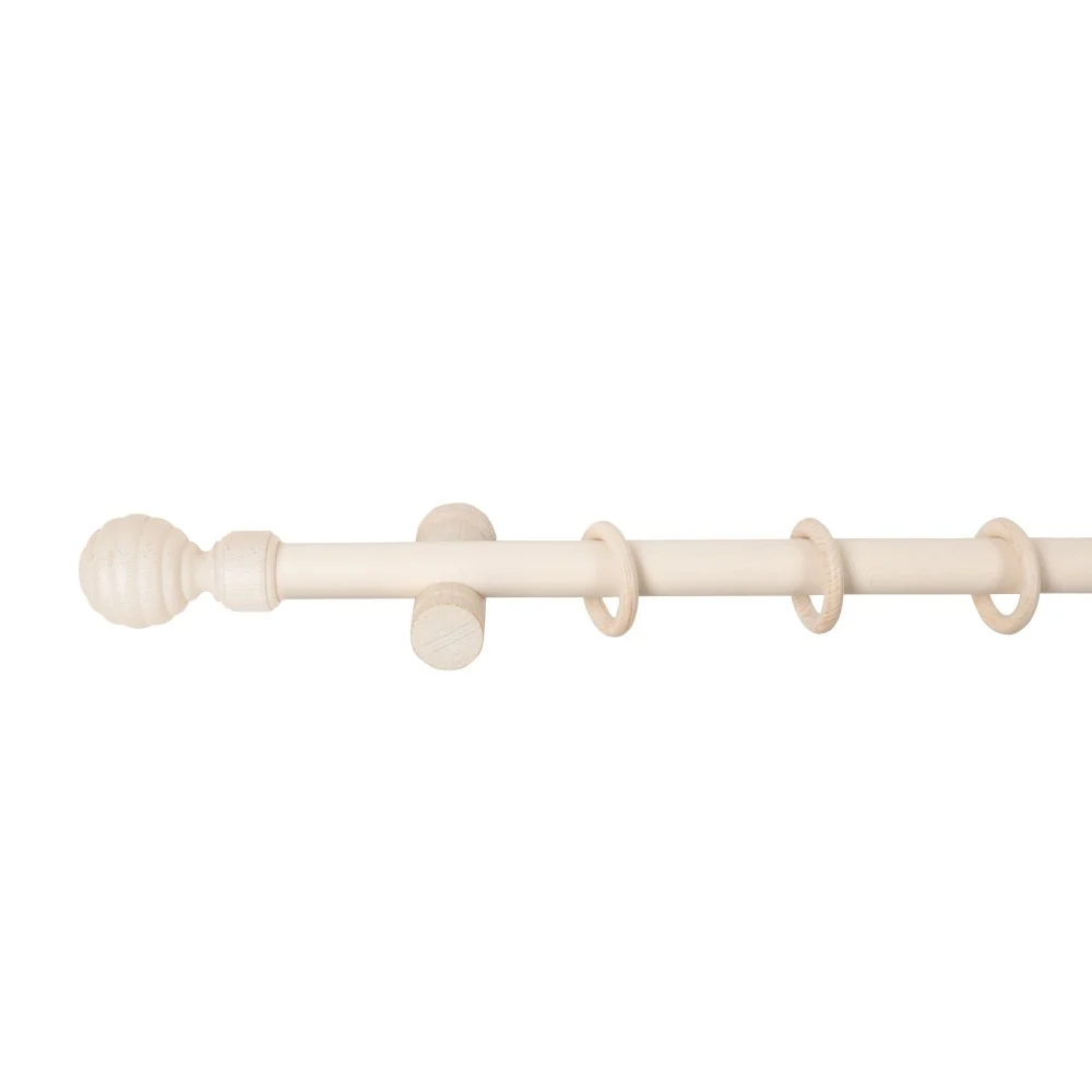 Galerie simpla lemn masiv Regal, consola moderna, nuanta alb-antic, 220 cm - KIT COMPLET
