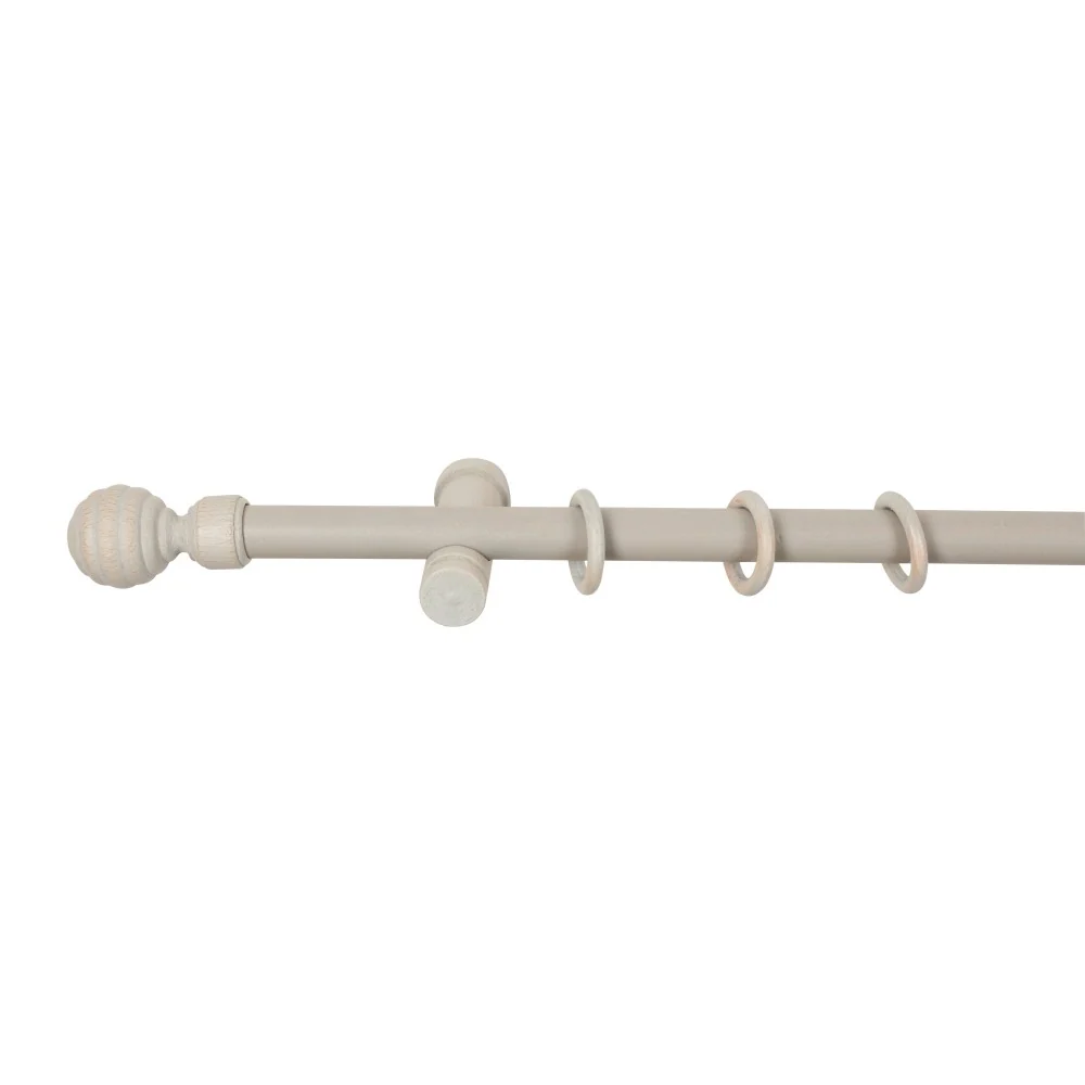 Galerie simpla lemn masiv Regal, consola moderna, nuanta gri-antic, 260 cm - KIT COMPLET