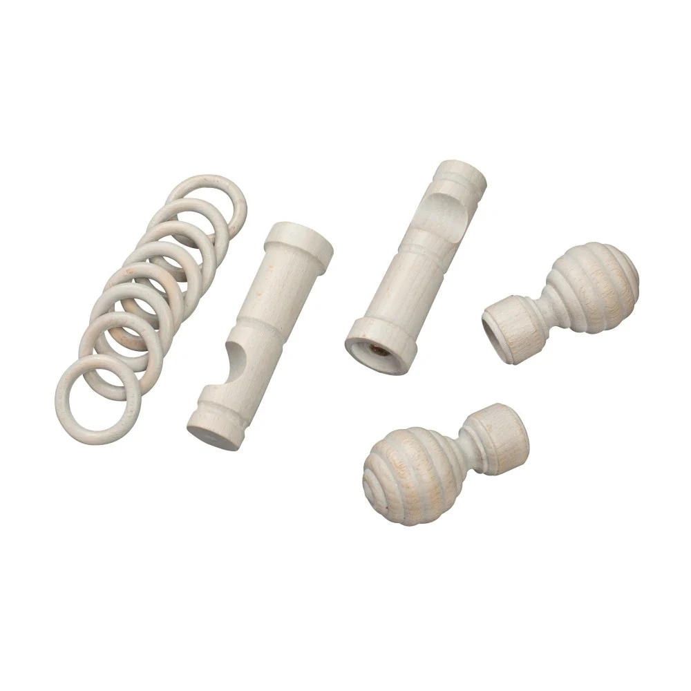 Galerie simpla lemn masiv Regal, consola moderna, nuanta gri-antic, 260 cm - KIT COMPLET