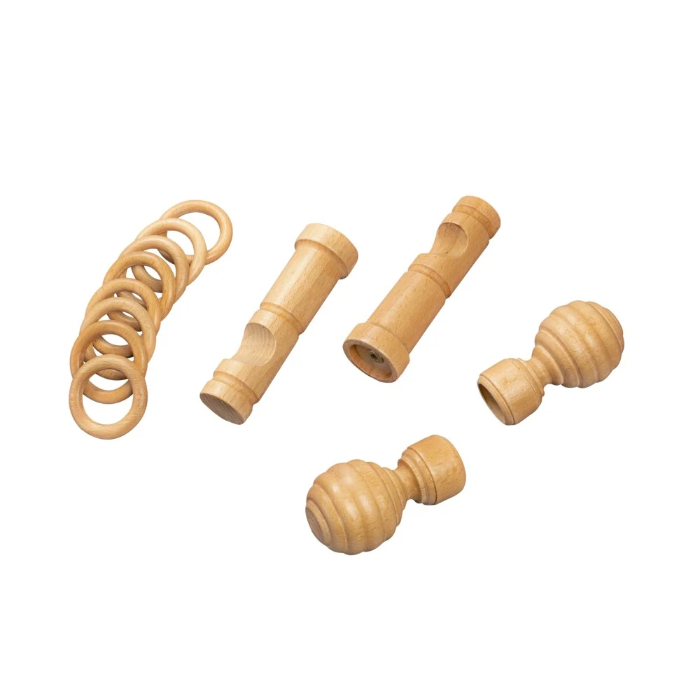 Galerie simpla lemn masiv Regal, consola moderna, nuanta stejar, 240 cm - KIT COMPLET