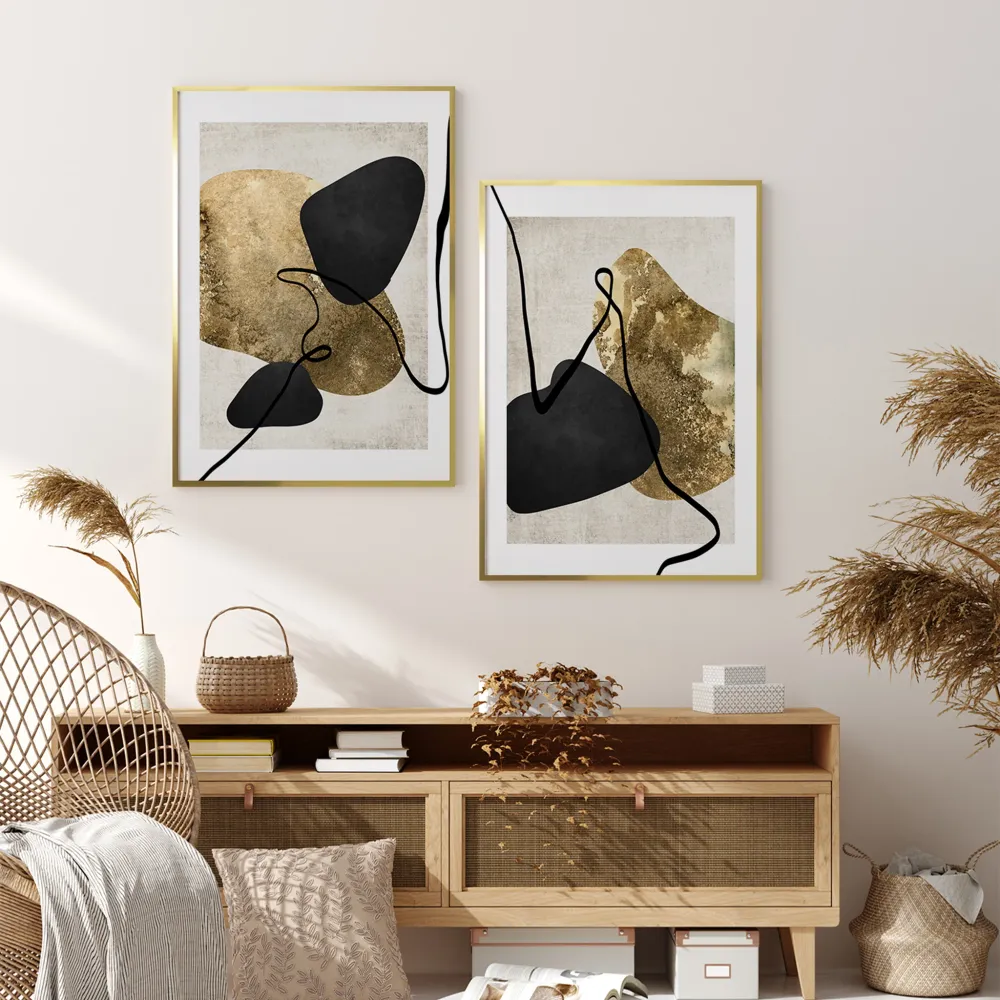 GOLD SHAPE I Tablou