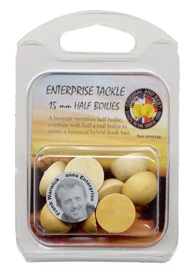 Half Boilies Enterprise Cremă și bej 15 mm