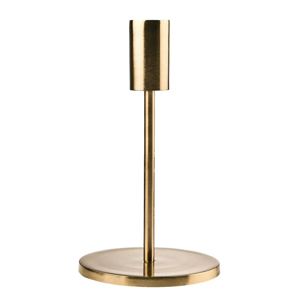 HIGHLIGHT suport pentru lumanari metalizat 19 cm, auriu