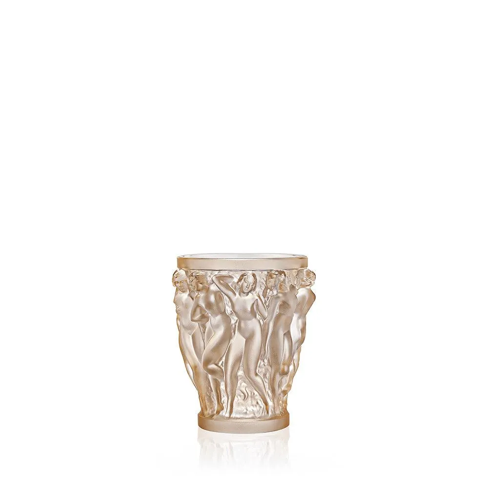 Lalique Bacchantes SS Gold Luster Vase 10547600
