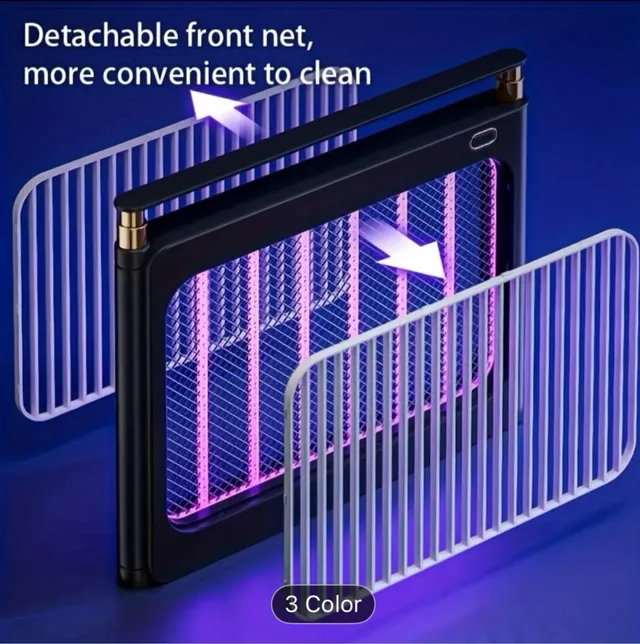 Lampa anti-tantari UV portabila cu incarcare Type-C si baterie 4000 mAh