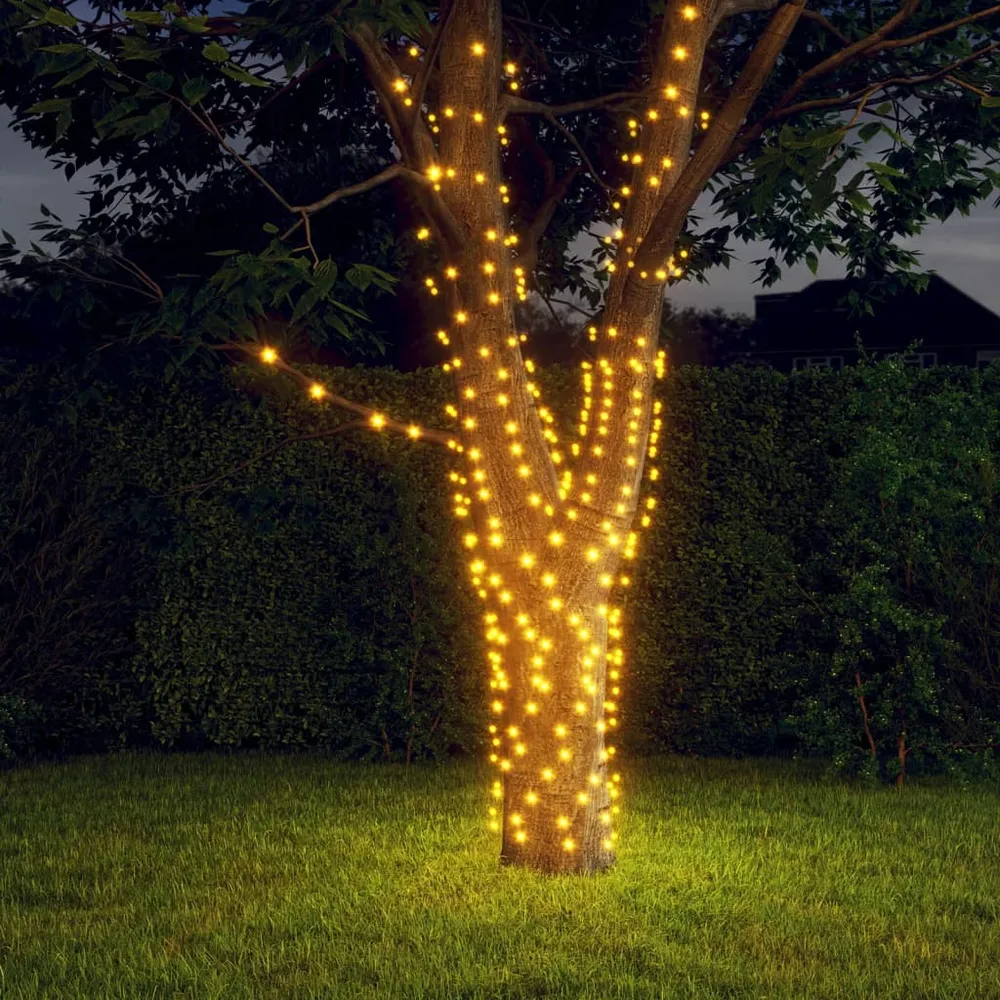 Lumini solare, 2 buc, 2x200, LED, alb cald, interior exterior