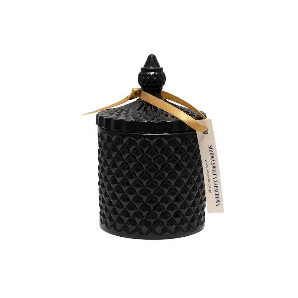 Lumânare cu miros de SOIA în caramel cu sare cristalină 250 ml - LUMÂNAREA DVS.