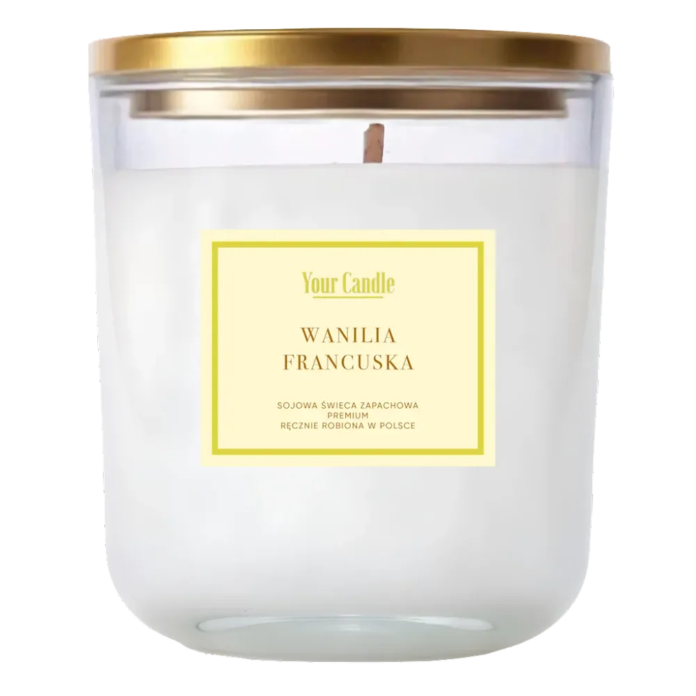 Lumânare de soia cu aromă de vanilie franceză 180 ml - LUMÂNAREA DUMNEAVOASTRĂ (PRODUS DE SEZON)