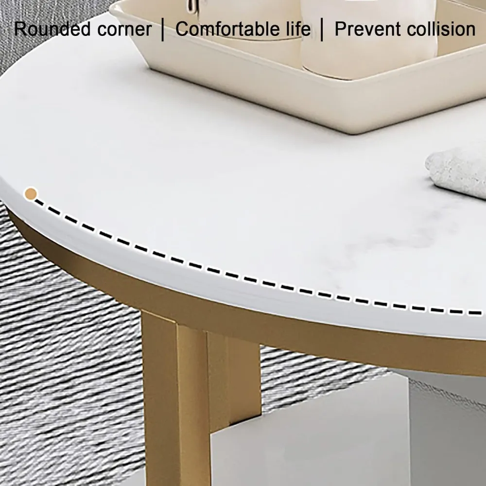 Masuta de cafea ovala, minimalista, design nordic, aspect marmura alba, 120 x 60 x 45 cm