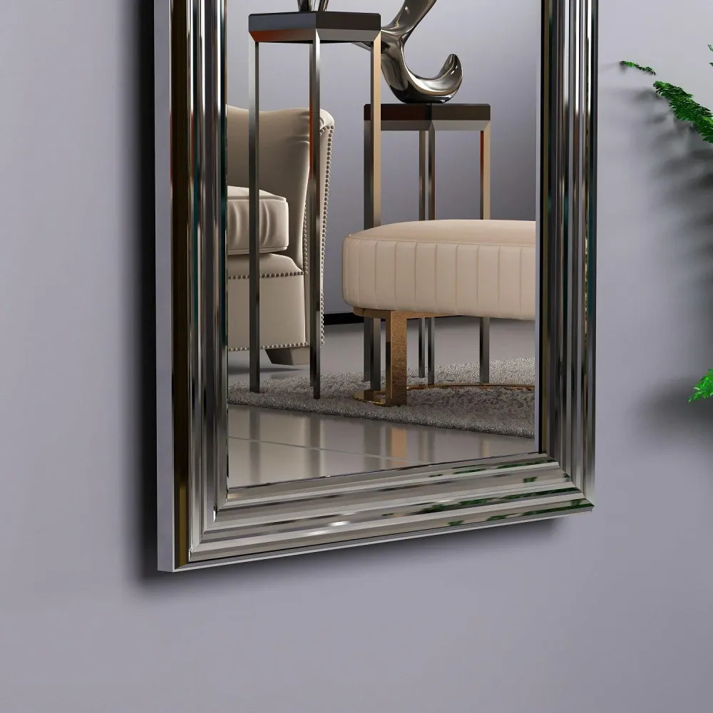 Oglindă Smooth - Silver, Argint, 3x105x40 cm