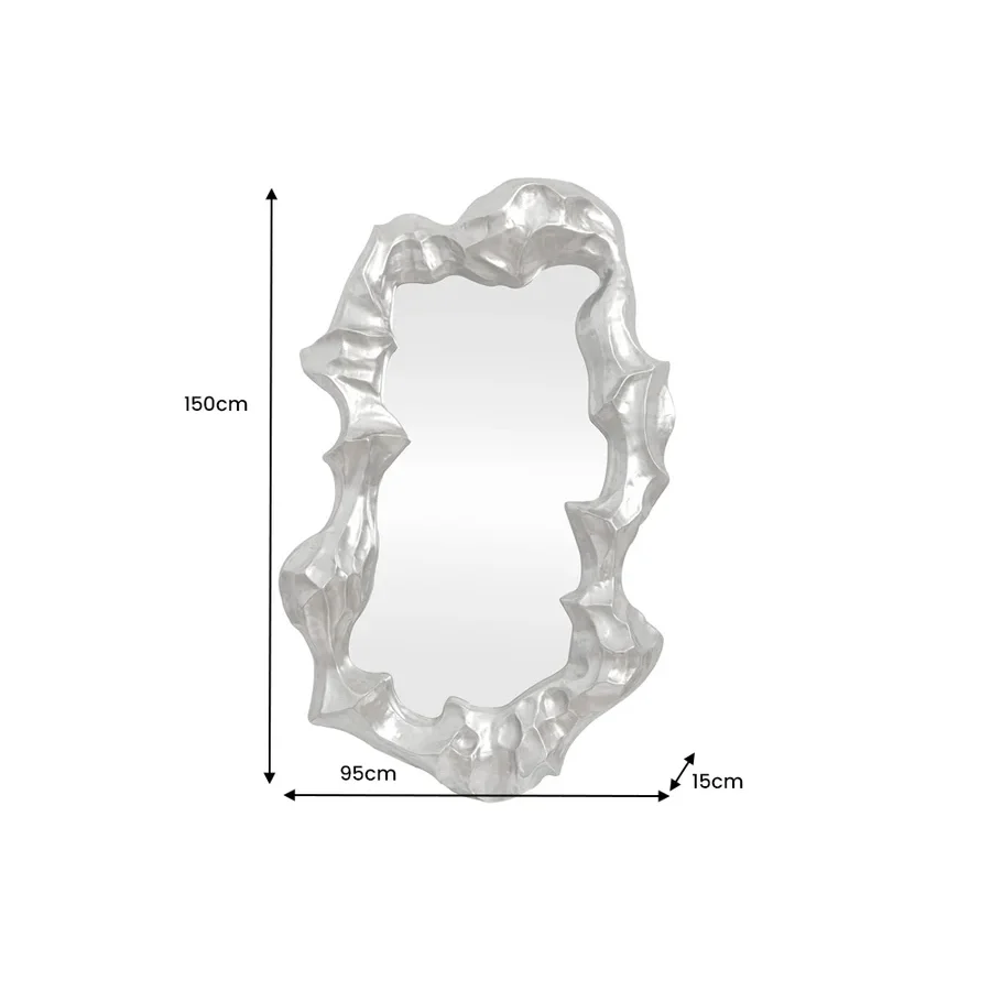 Oglinda de perete silver 150 cm Venetia