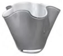 Onlylux vaza cachepot Wave mini H 13cm gri opal OL01741