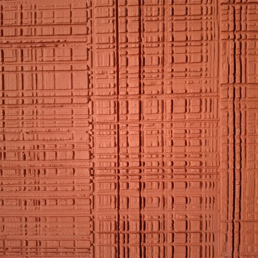 Panou decorativ din praf de piatra, Naimeed D7328, flexibil, ignifug, rezistent la razele UV, 120x60x0.2 cm, rosu caramiziu