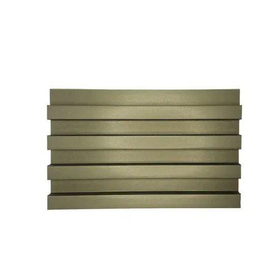 Panou decorativ riflaj WPC, montaj rapid, rezistenta ridicata, Naimeed D7528, 260x16.8x2.3cm, auriu sidefat